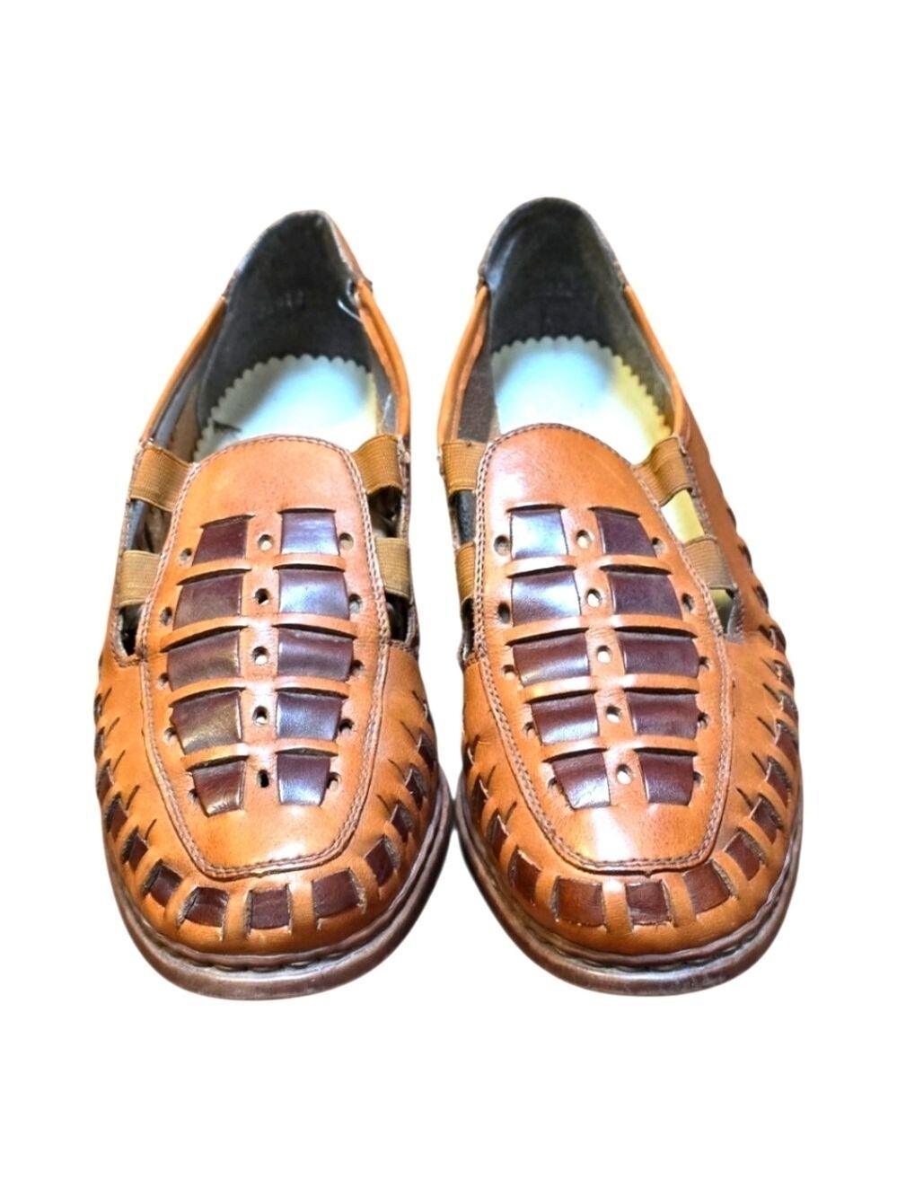 Rieker Antistress woven block heel shoes